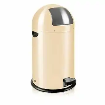 Leen Bakker EKO pedaalemmer Kickcan - crème - 33l - Leen Bakker aanbieding