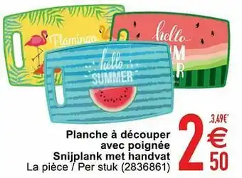 Planche à découper avec poignée snijplank met handvat