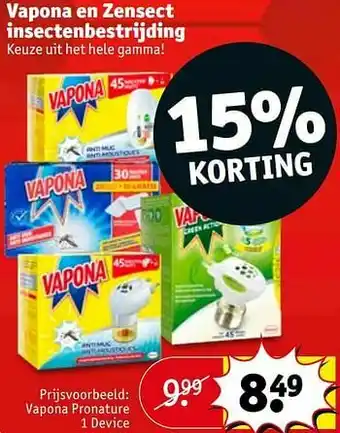 Kruidvat Vapona pronature 1 device aanbieding