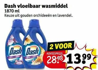Kruidvat Dash vloeibaar wasmiddel aanbieding