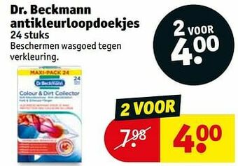 Kruidvat Dr. beckmann antikleurloopdoekjes aanbieding