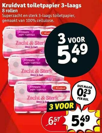 Kruidvat Kruidvat toiletpapier aanbieding