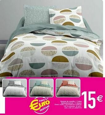 Cora Housse de couette + 2 taies dekbedovertrek + 2 slopen aanbieding