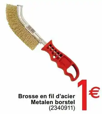 Cora Brosse en fil d`acier metalen borstel aanbieding