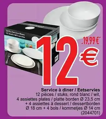 Service à diner - eetservies