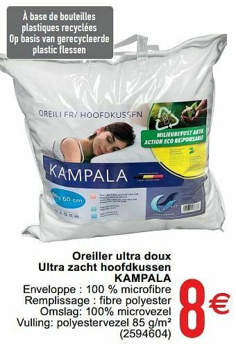 Cora Oreiller ultra doux ultra zacht hoofdkussen kampala aanbieding