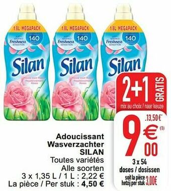 Cora Adoucissant wasverzachter silan aanbieding