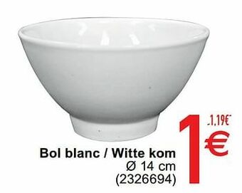 Cora Bol blanc - witte kom aanbieding