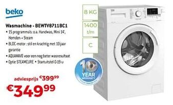 Exellent Beko wasmachine - bewtv8711bc1 aanbieding