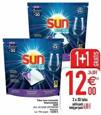 Cora Tabs lave-vaisselle vaatwastabs sun all in one optimum aanbieding
