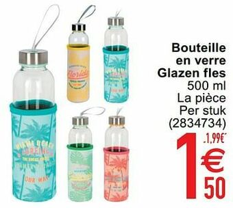 Cora Bouteille en verre glazen fles aanbieding