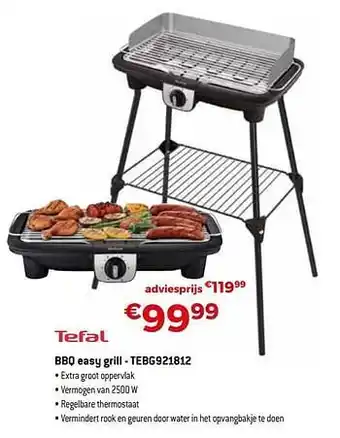 Exellent Bbq easy grill - tebg921812 aanbieding