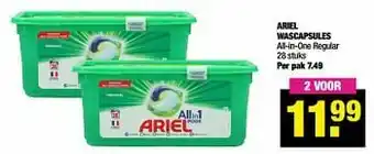 Ariel wascapsules all-in-one regular