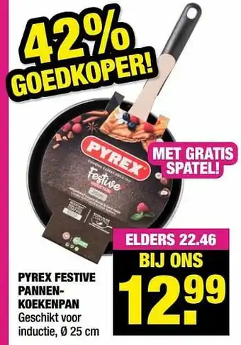 Big Bazar Pyrex festive pannenkoekenpan aanbieding