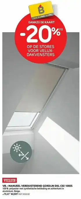 Brico Manueel verduisterend gordijn dkl c02 1085s aanbieding