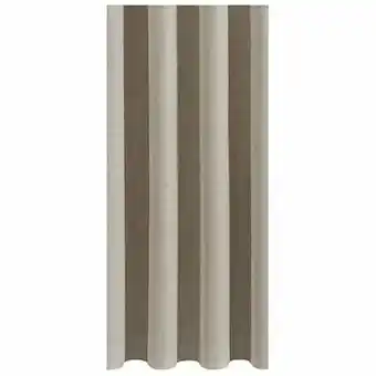 Leen Bakker Gordijnstof Ties - beige - 140 cm - Leen Bakker aanbieding