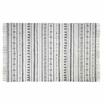 Leen Bakker HSM Collection tapijt Vejen - zwart/wit - 180x120 cm - Leen Bakker aanbieding