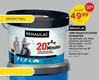Brico Verf muur + plafond 20 minuten aanbieding