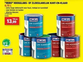 Hubo Hubo hoogglans- of zijdeglanslak kant-en-klaar aanbieding
