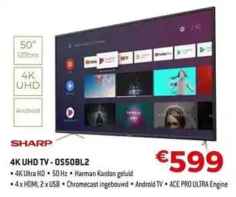 Exellent Sharp 4k uhd tv - os50bl2 aanbieding