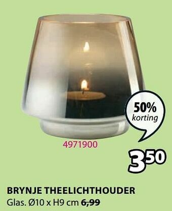 Jysk Brynje theelichthouder aanbieding