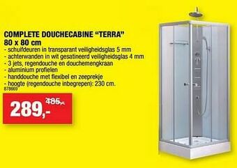 Hubo Complete douchecabine terra aanbieding