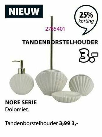 Jysk Nore tandenborstelhouder aanbieding