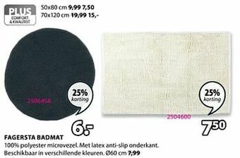 Jysk Fagersta badmat aanbieding
