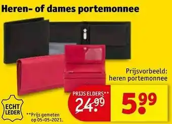 Kruidvat Heren portemonnee aanbieding