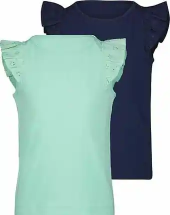 HEMA Kinder T-shirts - 2 Stuks Donkerblauw (donkerblauw)