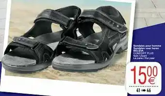 Cora Sandales pour homme sandalen voor heren belizia comfort plus aanbieding