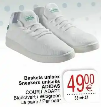 Baskets unisex sneakers uniseks adidas court adapt
