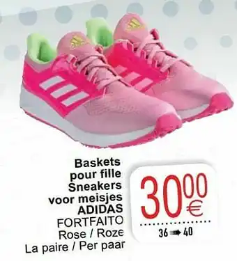 Cora Baskets pour fille sneakers voor meisjes adidas fortfaito aanbieding