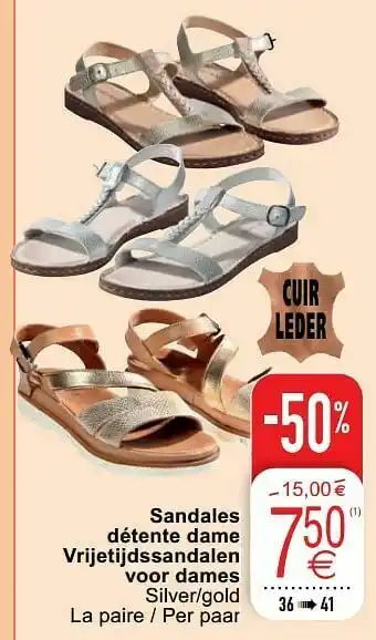 Cora Sandales détente dame vrijetijdssandalen voor dames aanbieding