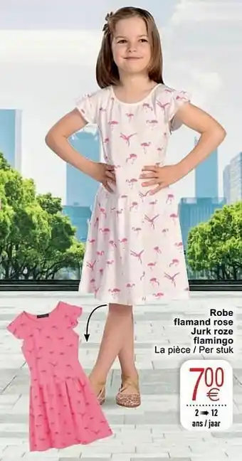 Cora Robe flamand rose jurk roze flamingo aanbieding