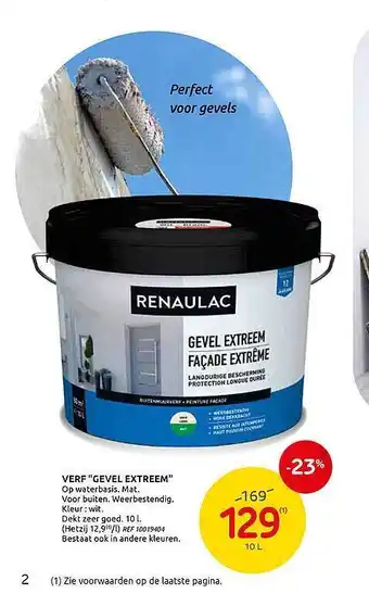 Brico Renaulac Verf 10L aanbieding