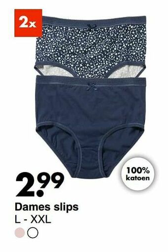 Wibra Dames slips aanbieding