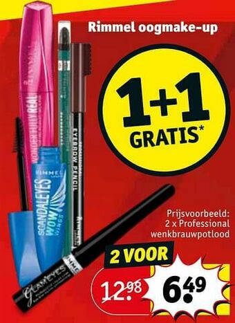 Kruidvat Professional wenkbrauwpotlood aanbieding