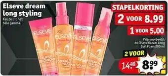 Kruidvat Elseve dream long curl foam aanbieding