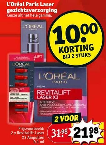 Revitalift laser x3 ampullen