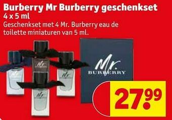 Kruidvat Burberry mr burberry geschenkset aanbieding