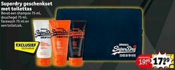 Kruidvat Superdry geschenkset met toilettas aanbieding