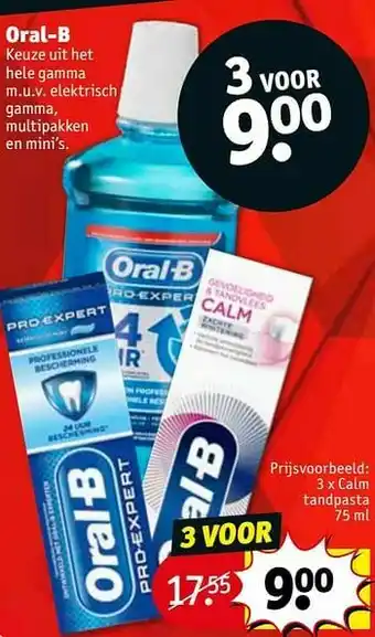Kruidvat Calm tandpasta aanbieding