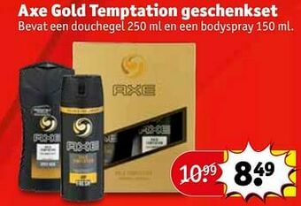 Kruidvat Axe gold temptation geschenkset aanbieding