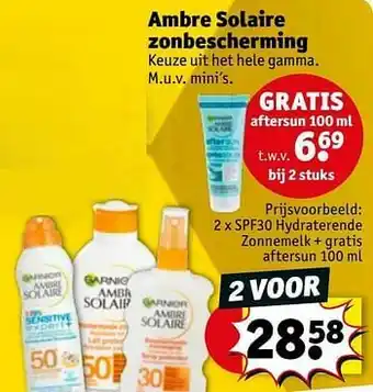 Kruidvat Spf30 hydraterende zonnemelk + gratis aftersun aanbieding