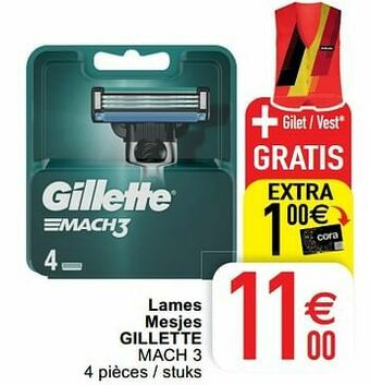 Cora Lames mesjes gillette mach 3 aanbieding