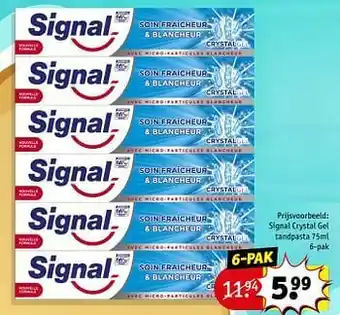 Signal crystal gel tandpasta