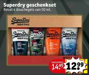 Kruidvat Superdry geschenkset aanbieding