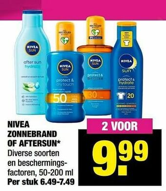 Nivea zonnebrand of aftersun