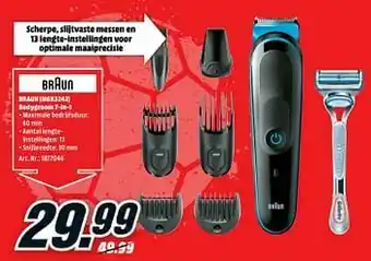 MediaMarkt Braun (mgk3242) bodygroom 7-in-1 aanbieding